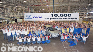 Fábrica da Hyundai no Brasil registra produção de 10 mil modelos ix35