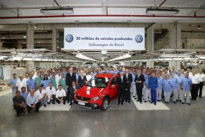 Volkswagen chega a 20 milhões de veículos produzidos no Brasil