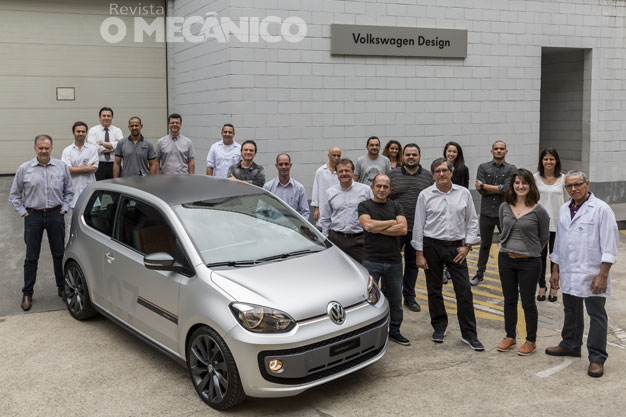 Equipe de criação da VW do Brasil responsável pelo up! TSI