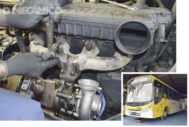 Mecânica Diesel: Substituição de turbo em ônibus urbano de motor dianteiro