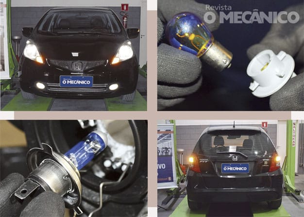Acessórios: Substituição das lâmpadas no Honda Fit