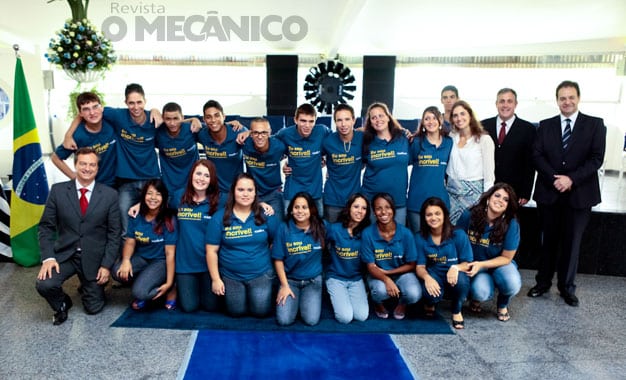 Alunos do Formare na Magneti Marelli em Amparo/SP