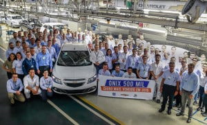 Chevrolet Onix chega a 500 mil unidades produzidas