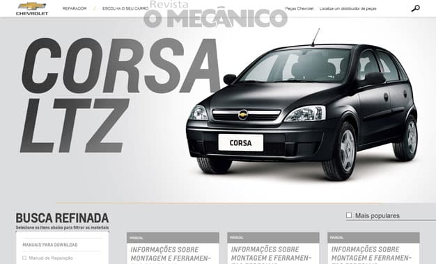 Novo site Reparador Chevrolet tem visual renovado