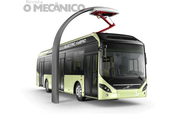 Curitiba recebe primeiro ônibus elétrico híbrido da Volvo