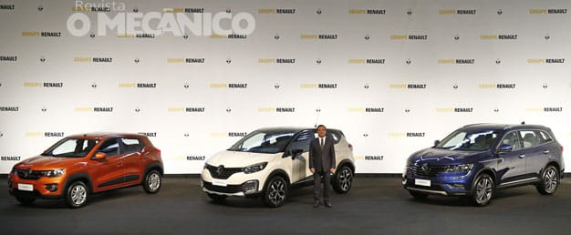 Presidente da Renault, Carlos Ghosn, na apresentação da nova linha de SUVs da marca, a ser lançada no Brasil em 2017