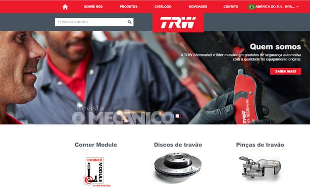Após união com a ZF, marca TRW ganha novo site no Brasil