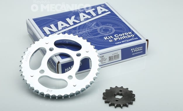 Nakata lança kit coroa e pinhão para motocicletas na reposição
