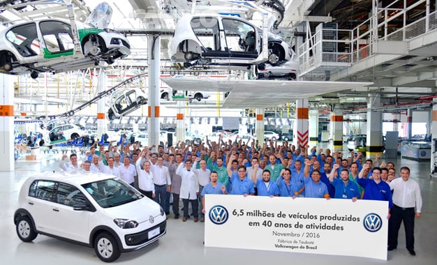 Fábrica da Volkswagen em Taubaté chega a 6,5 milhões de veículos produzidos