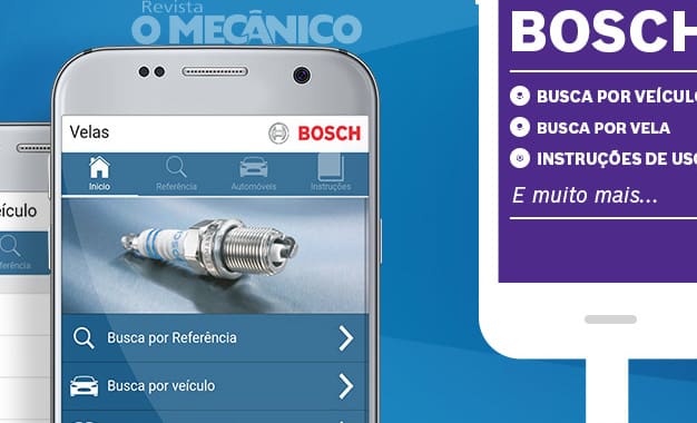 Bosch oferece catálogo de velas de ignição via aplicativo de celular
