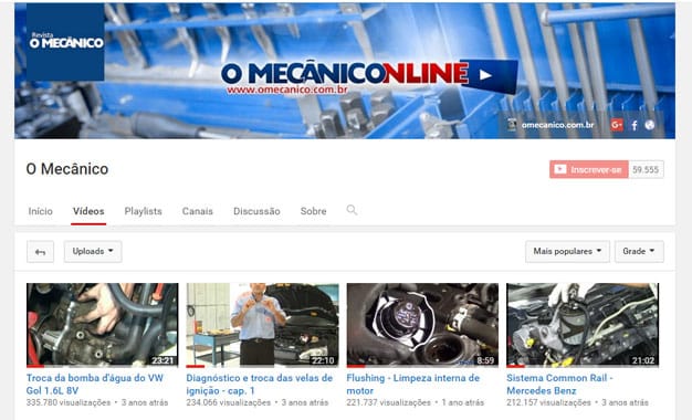 Canal O Mecânico no YouTube ultrapassa 10 milhões de visualizações