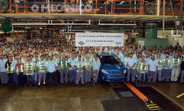 Ford New Fiesta chega a 250 mil unidades produzidas no ABC