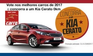 Vote no Best Cars e concorra a um Kia Cerato 0 km!