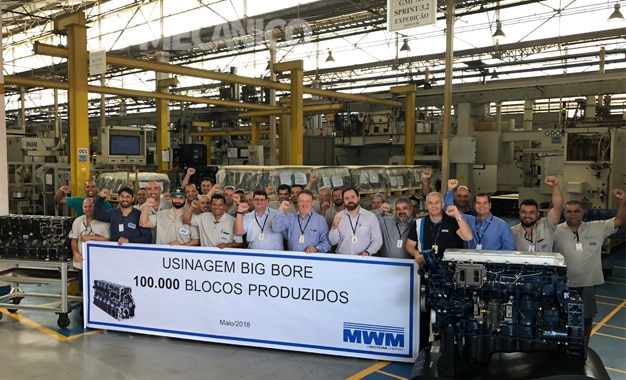 MWM celebra 100 mil blocos Big Bore usinados