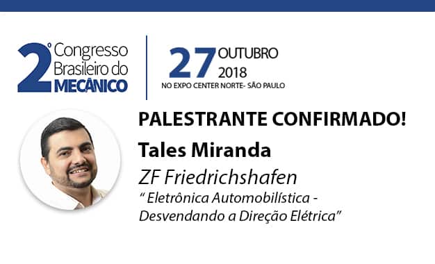ZF confirma participação em painel do 2º CONGRESSO BRASILEIRO DO MECÂNICO
