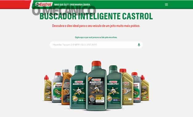 Castrol lança plataforma Buscador de Óleo Inteligente