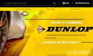 Dunlop lança e-commerce para venda de pneus