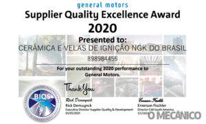 NGK recebe premiação de fornecedores da GM