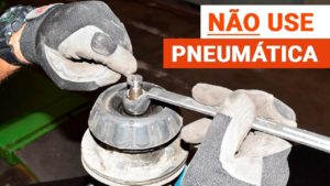 Não use pneumática na porca da haste do amortecedor: saiba os motivos