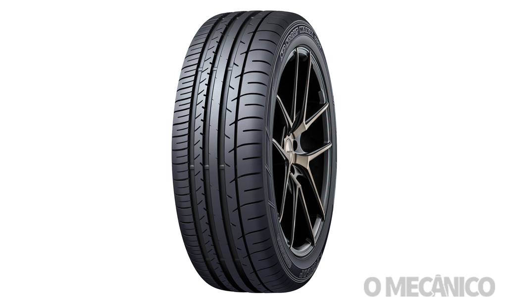 Pneu assimétrico - Foto: divulgação/Dunlop