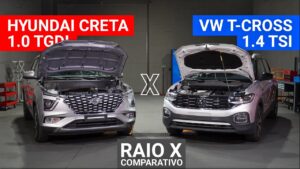 Raio X Comparativo: Hyundai Creta x VW T-Cross