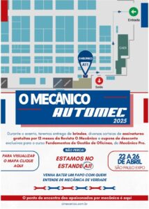 O Mecânico terá estande na Automec e vai promover ativações com público