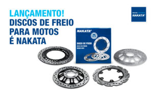 Nakata lança linha de discos de freio para motos