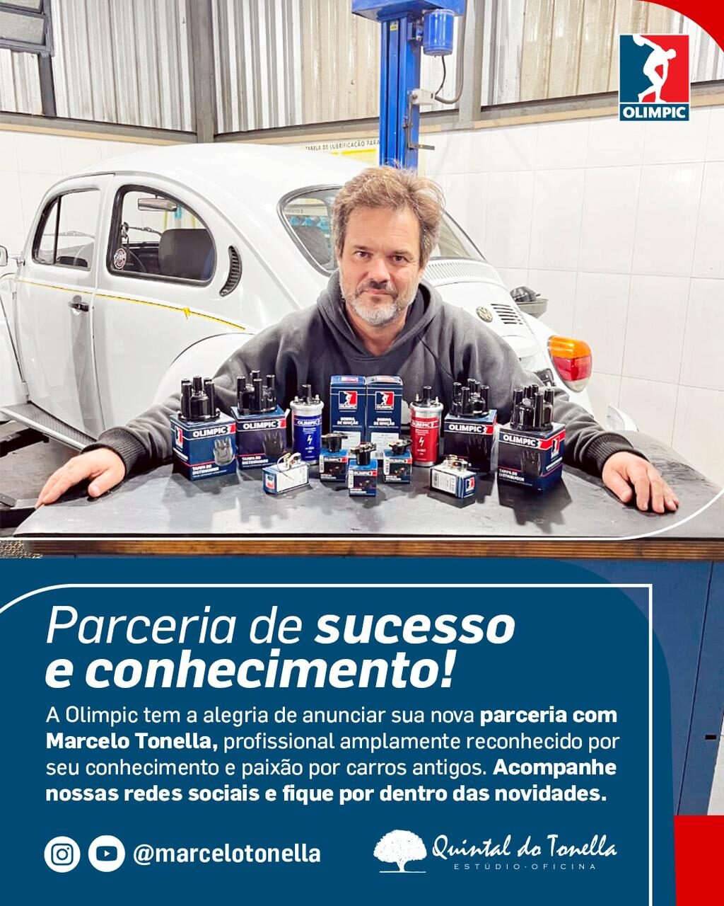 Olimpic anuncia parceria com Tonella para produção de conteúdo técnico