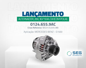 SEG Automotive lança alternador HD10P para aplicações da linha pesada; veja códigos