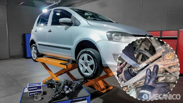 Substituição da bandeja de suspensão do Volkswagen Fox