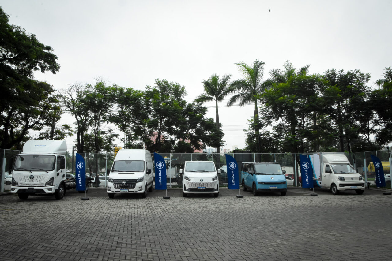 Foton lança sete veículos comerciais elétricos no Brasil