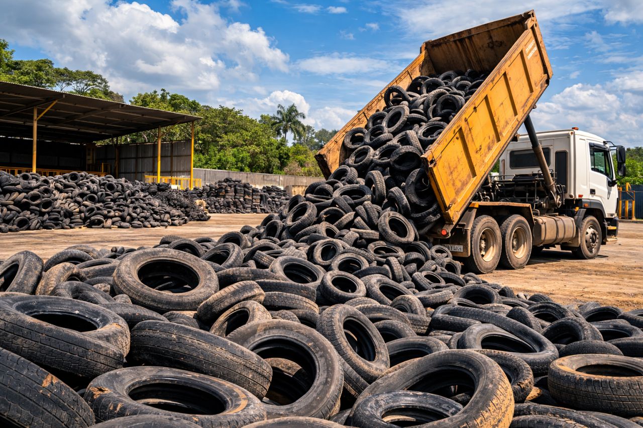 Importadores recolheram mais de 384 mil toneladas de pneus em 2025