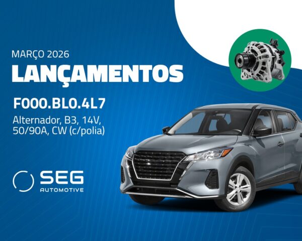 SEG Automotive lança alternador para o Kicks