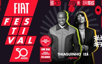 Convite do Fiat Festival 50 anos com cantores em destaque