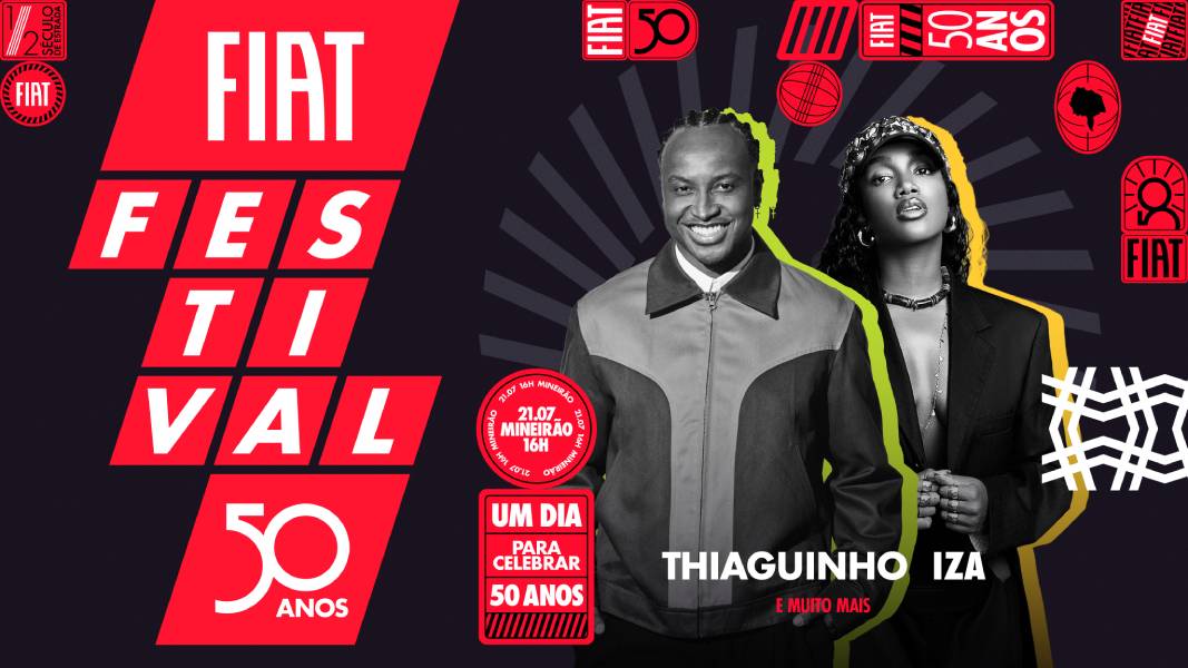 Fiat celebra 50 anos no Brasil com festival gratuito em MG