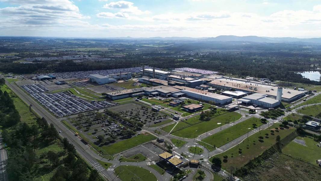 Fábrica da GM em Gravataí vista de cima