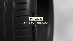 Pneu da Pirelli visto de lado