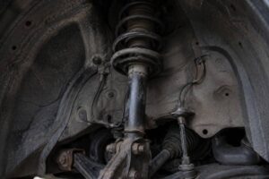 Amortecedor do carro visto de perto
