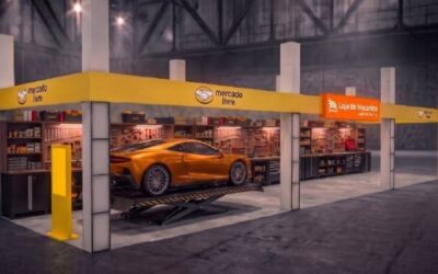 Estande da Loja do Mecânico e do Mercado Livre durante o Suhai Auto Festival Interlagos 2026