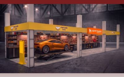 Estande da Loja do Mecânico e do Mercado Livre durante o Suhai Auto Festival Interlagos 2026