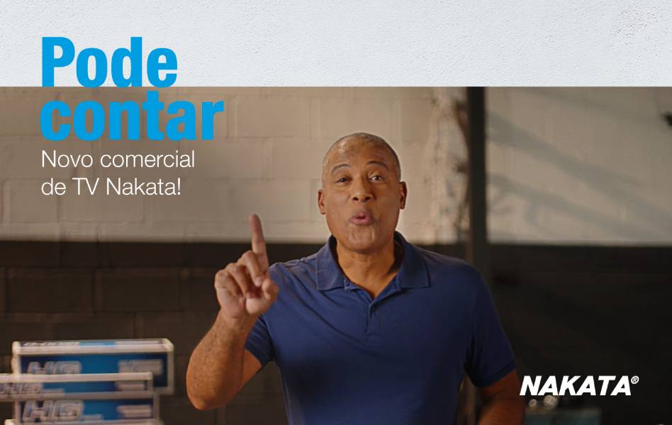 campanha publicitária da Nakata sobre linha de amortecedores HG