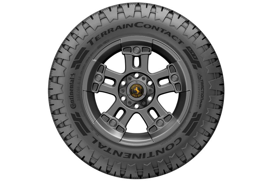 Pneu Continental TerrainContact A/T2 visto lateralmente